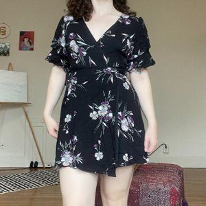 Franchesca's Floral Wrap Dress